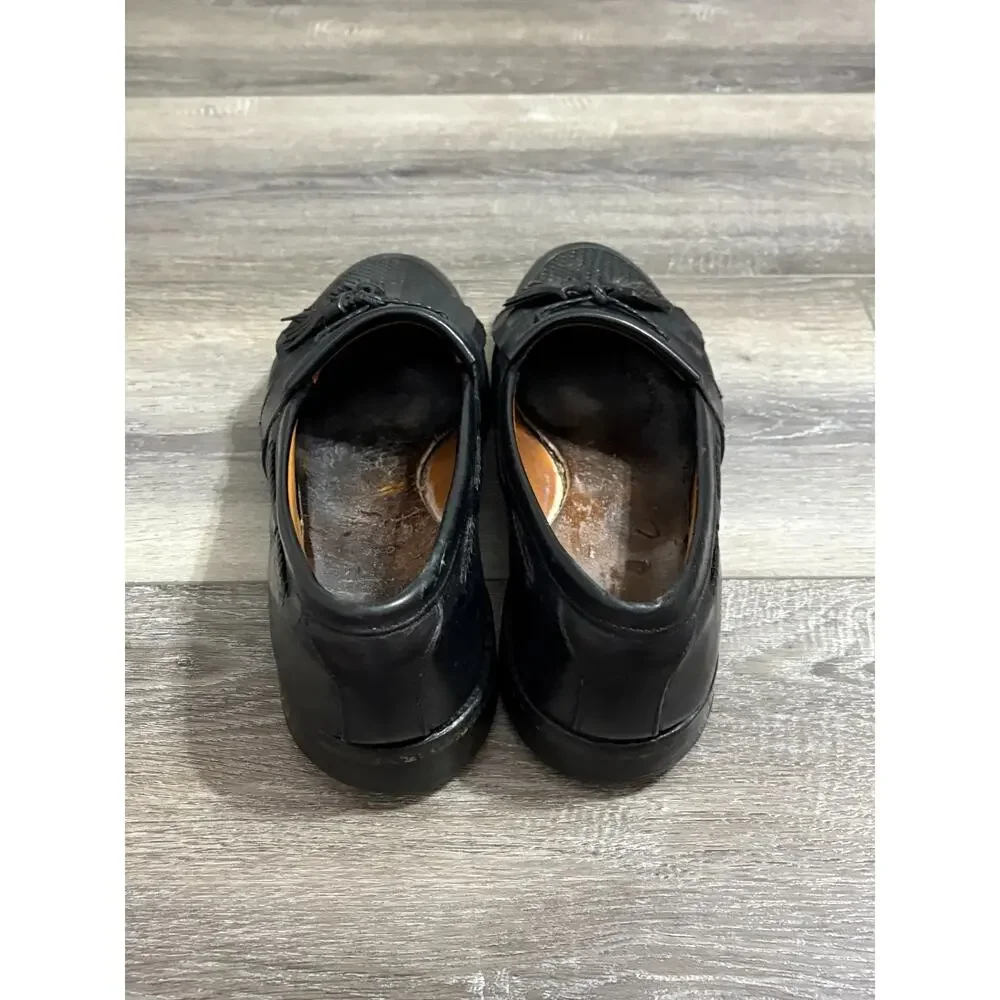 Allen Edmonds Black Tassel Loafers Shoes Preppy Luxury Retro Workwear - Men’s 11